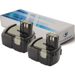 Lot de 2 batteries pour hitachi ds14dl perceuse visseuse 2000mah 14. 4v