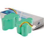 Visiodirect - lot de 2 batteries pour hoover rvc0011 - 001 aspirateur robot 3500mah 6v