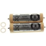 Lot de 2 batteries pour rasoir, tondeuse panasonic wer160l2506