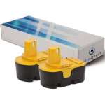 Lot de 2 batteries pour ryobi p2105 souffleur � feuilles 3000mah 18v