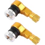 Lot de 2 bouchons de valve universels en aluminium pour pneus de moto - jinfgerne - coud�s � 90�, �tanches, ...