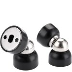 Lot de 2 but�es de porte magn�tiques puissantes ? mini but�es de porte en acier inoxydable avec vis, ...