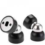 Lot de 2 but�es de porte magn�tiques robustes - mini but�es de porte en acier inoxydable avec vis pour ...