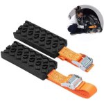 Lot de 2 cha�nes de pneus de roue, aide � la traction, tapis d'aide au d�marrage, t�les de sable pour ...