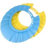 Lot de 2 chapeaux de bain b�b� ? protection yeux & oreilles casquette douche r�glable b�b� enfant silicone ...