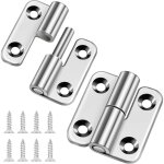 Lot de 2 charni�res amovibles de 3, 8 cm, petit drapeau � joint coulissant, charni�re de porte en acier ...