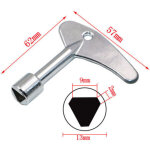Lot de 2 cl�s triangulaires de 9 mm avec interrupteur � cl� triangulaire pour ascenseur �lectrique � ...