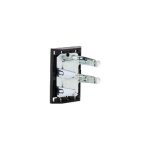 Lot de 2 clips de fixation de plinthe sur pied avec platine, diamètre 28 x h 55 mm x l 28 mm Lot de 2 clips de fixation de plinthe sur pied avec platine, diamètre 28 x h 55 mm x l 28 mm