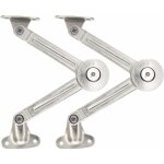 Lot de 2 compas � syst�me d?amortissement pour abattants de portes relevables de placard de cuisine