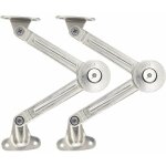 Lot de 2 compas � syst�me d'amortissement pour abattants de portes relevables de placard de cuisine