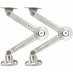 Lot de 2 compas � syst�me d'amortissement pour abattants de portes relevables de placard de cuisine - ...