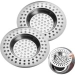 Lot de 2 cr�pines d'�vier de cuisine, en acier inoxydable, anti - obstruction, pour �vier de cuisine ...