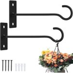 Lot de 2 crochets pour plantes � suspendre en m�tal de 15, 2 cm pour mangeoires � oiseaux, jardini�res, ...
