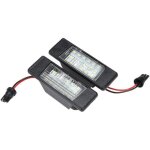 Lot de 2 �clairages de plaque d'immatriculation � 18 led en plastique pour nissan qashqai