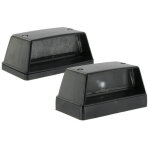 Lot de 2 feux �clairage plaques 90x45x45mm ? entraxe 45mm ? fonctionne avec ampoule r5w ? installation ...