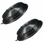Lot de 2 filtres  charbon 210 mm (cr230, 484000008655) hotte airlux, candy, climadiff, rosieres