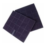 Lot de 2 filtres � charbon 238x190x10 mm ? pour hottes airforce ? absorption des odeurs et particules ...