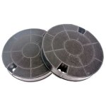 Lot de 2 filtres charbon type 29 chf029 195x33 mm (481249038013, amc912) hotte aeg, ariston hotpoint, ...