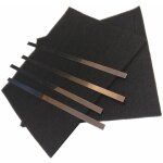 Lot 2 filtres charbon ( type 31 ) 285x245x11 mm (cfw031 484000008787) hotte aeg, amana, ariston hotpoint, ...