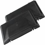 Lot de 2 filtres charbon type 37 amc962 285x175x40 mm (484000008786, 481249038015) hotte ariston hotpoint, ...