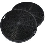 Lot de 2 filtres charbon kitfc155 cr490 (kitfc155, eff75) hotte falcon, franke, whirlpool, aeg, airlux, ...
