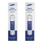 Lot de 2 filtres � eau originaux wsf - 100 pour r�frig�rateur am�ricain samsung