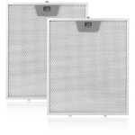 Lot de 2 filtres � graisse de rechange wb02x24871 pour hottes de cuisine ge, filtres en aluminium compatibles ...