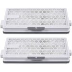 Lot de 2 filtres hepa airclean plus 50 pour aspirateur miele complete c3 powerline, s8340, air clean ...
