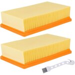 Lot de 2 filtres pliss�s plats pour bosch gas 35 l afc, gas 35 l sfc + , gas 35 m afc, gas 55 m afc, ...