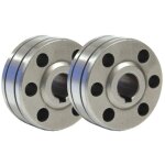 Lot de 2 galets fil plein alu type b gys 0. 8 / 1mm