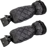 Lot de 2 grattoirs � glace pour voiture - grattoir pare brise voiture gant pour vitres, grattoirs � neige ...