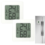 Lot de 2 hygrom�tre num�rique avec thermom�tre pr�cis ? affichage temp�rature et humidit� ? multifonction ...