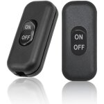 Lot de 2 interrupteur lampe de chevet, interrupteur noir, interrupteur bipolaire 6a 250v, mini interrupteur ...