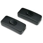 Lot de 2 interrupteur lampe interrupteur � cordon en ligne interrupteur lampe de chevet interrupteur ...