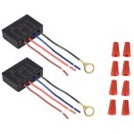 Lot 2 interrupteurs tactiles variateur intensit� led ampoules module commande avec capuchons c�blage
