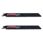 Lot de 2 lames de scie sabre makita p - 47173 pour fonte, brique, fibre de verre
