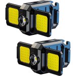 Lot de 2 lampes de poche porte - cl�s rechargeables, mini lampes de travail led portables, batterie int�gr�e, ...