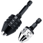 Lot de 2 mandrins de perceuse sans cl� � tige hexagonale de 1 / 4 pouce, adaptateur � changement rapide ...