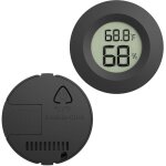 Lot de 2 mini hygrom�tres num�riques, thermom�tres d'int�rieur, hygrom�tres, moniteurs lcd, temp�rature ...