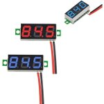 Lot de 2 mini voltm�tres num�riques de 0, 28  - affichage led - plage de mesure cc 2, 4 - 30 v - testeur ...