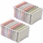 Lot de 2 organisateur pliable tissu organisateur de tiroir pliable boîte de rangement à 9 compartiment ... Lot de 2 organisateur pliable tissu organisateur de tiroir pliable boîte de rangement à 9 compartiment ...