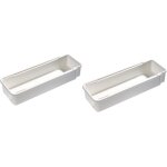 Lot de 2 organisateur de tiroir, boite rangement tiroir plastique pour cuisine, bureau, organisateur ...
