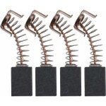 Lot de 2 paires de balais de charbon pour moteur 12 x 8 x 5 mm compatibles avec meuleuse d'angle ws125 ...