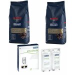 Lot de 2 paquets caf� en grains kimbo vari�t� gourmet 1kg et 1 d�tartrant