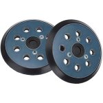 Lot de 2 patins abrasifs pour ponceuse orbitale 8 trous 125 mm compatible avec makita m9204 bo5030 bo5031 ...