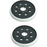 Lot de 2 patins de ponceuse de rechange � 8 trous de 12, 7 cm, compatibles avec bosch gex 125 - 1 ae, ...