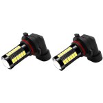 Lot de 2 phares antibrouillard pour voiture, h8 / h11, 6500k, 1400 lumens, led, ip67, blanc