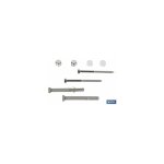 Lot de 2 pi�ces pour wc bouchon long 6 x 80 mm inox.