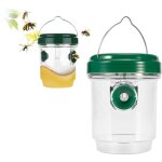 Lot de 2 pi�ges � gu�pes solaires avec lumi�re, � suspendre en ext�rieur pour la chasse aux gu�pes, abeilles ...