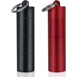 Lot de 2 piluliers portables journaliers, 3 compartiments, �tui � pilules �tanche en alliage d'aluminium, ...